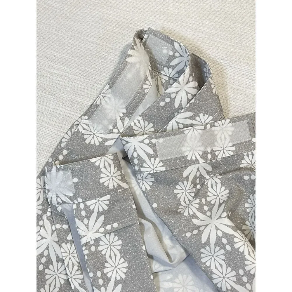 Ripskirt Hawaiian Gray Floral Quick Dry Active Mini Wrap Skirt Women’s Size M